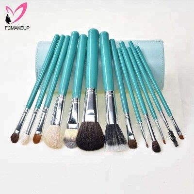 13pcs Makeup Brush Tool Multi-Color Cup Holder Cosmetic Horse Pony Hair Goat Hair Eye Shadow Brush