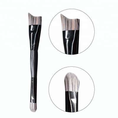 Dual Ends Eyeshadow Contour Angled Professional Top Makeup Brush Retail and Wholesale