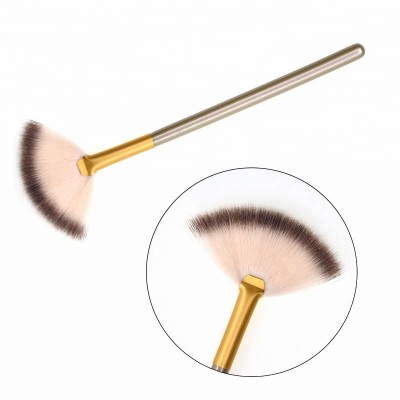 New Arrival Private Label Cosmetic Powder Mask Fan Makeup Brush